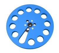 1/4 7 Inch Empty Tape Reel 11 Holes Universal Open Reel Sound Tape Empty Reel Aluminum Alloy Take Up Reel to Reel (Blue)