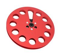 1/4 7 Inch Empty Tape Reel 11 Holes Universal Open Reel Sound Tape Empty Reel Aluminum Alloy Take Up Reel to Reel (Red)