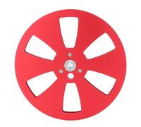 1/4 7 Inch Empty Tape Reel, 7inch Open Reel Sound Tape Empty Reel Universal 6 Holes Empty Take Up Reel to Reel Small Hub for ReVox Studer (Red)