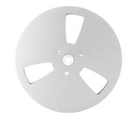 1/4 7 Inch Empty Tape Reel, Aluminum Alloy 3 Hole Opening Machine Part, Universal for Reel to Reel Tape Players, Improve Sound Quality (Silver)