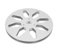 1 4 7 Inch Empty Tape Reel Aluminum Alloy 8 Hole Universal Opening Machine Part Sound Tape Takeup Reel Black Accessory for Pioneer for AKAI for TEAC for Ampex (Silver)