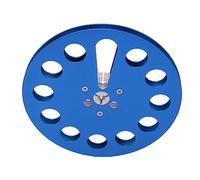 1/4 7 Inch Empty Tape Reel, Aluminum Alloy Easy Install Empty Tape Reel 11 Holes Wind Resistance Holes Universal for Recording (Blue)