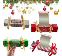 1/4/8pcs Christmas Money Box Cash Gift Pull, Christmas Money Gift Boxes, DIY Christmas Money Cracker for Cash Pull, Cash Gift for Christmas Kids Adults (4pcs)