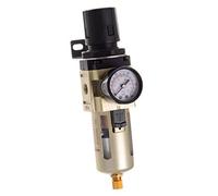 1/4" Air Line Regulator with Gauge and Water Trap Filter Spray Gun Compressor