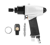 1/4 Air Screw Driver Gun Industrial 8500rpm Pneumatic Reversible Screwdriver Adjustable Speed High Torque for Machine Manufacturing Metal Auto Repair Aluminum Alloy Steel