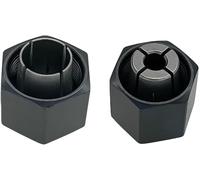 1/4" and 1/2" Router Collet Kit replace For Dewalt 326286-04 326286-03 Boschh 2610906283 2610906284 Hitachi 323-293 323-421 Big Horn 19691 19693 & RC050DW RC025DW (2 Pck)