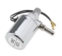 1/4 Barbed End Air Solenoid Valve for 12v 24v DC Air Ride Systems in For Trucks with All Metal Chrome Plated Construction