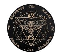 1/4 Board - Divination Wooden Communication Board, Witch Divination Dowsing Board | Fortune Telling Board With Crystal Dowsing Necklace, Witch Crafts Supplies For Meditation