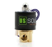 1/4" Brass Electric Solenoid Valve 12 VDC G Thread Normally Closed VITON. Solid Brass, Direct Acting, Viton Gasket Solenoid Valve by U.S. Solid.
