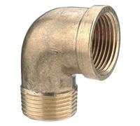 1/4" Brass Male to Female Threaded Elbow - Pack of 2