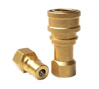 1/4" Brass Quick Disconnect Coupler Valve for Carpet Cleaning Wand Truck Mount
