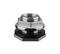 1/4" BSP Female Thread SUS304 Pipe Single Loose Key Swivel Fitting Nut Water Tank Jointer Connector