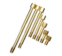 1/4" BSP Female to 1/8" BSP Male 50 75 100 125 150mm Length Brass Nipple Mold Cooling Fitting 1/2" BSP(1l4x1l8 BSP 100mm BSPP Thread)