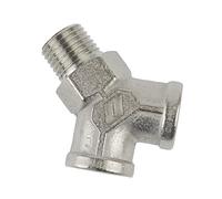 1/4" BSP Y Piece / 3 Way Connector Tee Piece Female-Male-Female FT059