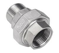 1/4" BSPT Female-Male Socket Union Coupler 304 Stainless Steel Pipe Fitting Connector