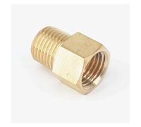 1/4" BSPT Male x 1/4" NPT Female Brass Pipe Fitting Hex Reducer Coupler Connector Adapter