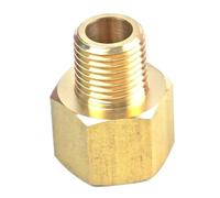1/4" BSPT Male x 3/8" NPT Female Brass Pipe Fitting Connector Adapter for Pressure Gauge Air Gas Fuel Water Pressure 229 PSI