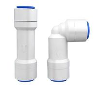 1/4" Check Valve Push in for Non Return Water Reverse Osmosis System Straight Backstop One Way Inline Quick Pushfit(Straight,5 PCS)