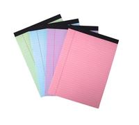 1. 4 Colorful Lined Notepads, Letter Size, 50 Sheets Per Pad for Office, School, Daily Planning, Note-taking, Creative School & Office Notebook