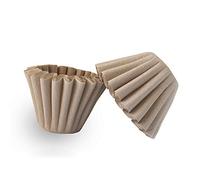 1-4 Cup Basket Coffee Filters,Natural Brown Biodegradable Basket Filters Paper Unbleached for Home Office Use,Coffee Filter Flowers, 50 Count