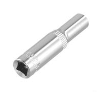 1/4" Deep Socket Wrench Set, 11-Piece Chrome Vanadium Steel Hex Sockets (4-14 mm), Extra-Long Profile for Tight Spaces, High-to(6mm)