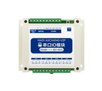 1-4 DI+DO RS485 Serial Port I/O Module Remote IO MA01-V2 Modbus Industrial Grade Level, Pulse, Follow, Switching Cycle (4DI 4DO Isolated)