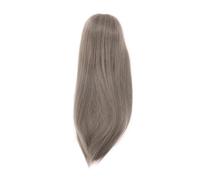 1/4 Doll Wig for 7 to 8 Inch Ball Jointed Dolls, Soft High Temperature Silk Long Straight DIY Styling Wig with Center Part, Fits 18.5-21 cm Head Circumference (Gridelin)
