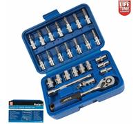 1/4" Drive Socket Set Hex Torx Pozi Slt Ph Screwdriver Bits 26pc 01525