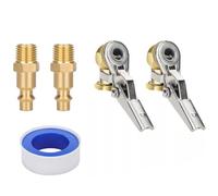 1/4" FNPT Closed Flow Tire Chuck Inflator Nozzle for Tires for Truck RV Auto Car Air Compressor