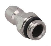 1/4" Foam Pot Adapter for Water Pistol for - High Pressure Quick Connector with Stainless Steel Union Female and Male Fittings, Compatible with PA Foam Bottle(Male Connector)