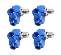 1/4 for bsp Swivel Air Connector 4pcs Blue Anodized Finish 1/4