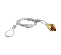 1/4" for NPT Brass Air Tank Drain Valve for Compressed Air Systems - Cable-Actuated Moisture Release, 200 PSI Max Working Pressure, Gold/Silver Fi