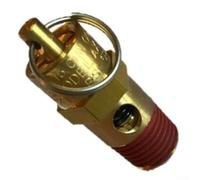 1/4" for NPT Brass Safety Relief Valve for Air Compressor Tanks, 125-270 PSI Adjustable Pressure Release, for ASME-Compliant, Stainless Steel Spring, Yellow(175PSI)