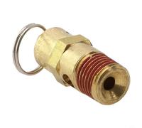 1/4" for NPT Brass Safety Relief Valve for Air Compressors - 150 PSI Preset Pressure, for ASME-Compliant, Stainless Steel Spring, High-Temp Rated (250