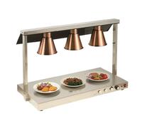 1-4 Head Food Warming Lamp, Stainless Steel Buffet Warmer Light for Pizza & Catering, Adjustable Heat for Restaurant & Kitchen, Commercial Grade Food Heating Solution (Heads)