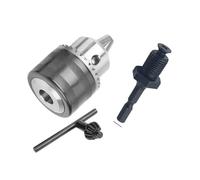 1/4" Hex Connecting Rod with 3-Jaw Drill Chuck Adapter for Impact Driver, Quick Change Tool for Wrench, 1.5-13mm Compatibility