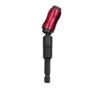 1/4" Hex Magnetic Ring Screwdriver Bits - Quick Change Drill Bit Extension Rod with Drive Guide for Precision Screwdriving(Red Black)