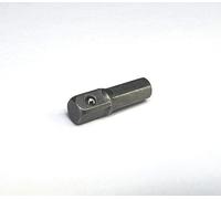 1/4" Hex Male to 1/4" Square Drive Male Drill Adapter Coupler Converter 25mm Bit