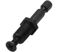 1/4 Hex Shank Drill Chuck Adapter, 3/8"-24UNF Male Thread Impact Drill Accessory, 70 x 42mm