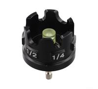 1/4" Hex Shank Nut Driver for 1/4" to 1/2" Rods | Lightweight aluminum body, black finish, resistant, for durable for repeat site use