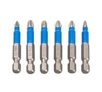1/4" Hexagonal Shank Long Screwdriver Bit Set Nonslip Crossed Head Slotted Tip Bit Screwdriver Crossed Set