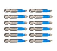 1/4" Hexagonal Shank Long Screwdriver Bit Set, Nonslip, Crossed Head Slotted Tip Screwdriver Crossed Bit Set