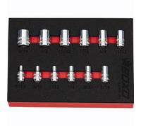 1/4" Imperial Standard Socket Set 12 Point 12 PCE BOXO BX508-R2