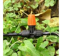 1/4 in Adjustable 3-Way Atomizing Drip Irrigation Nozzle with Anti-Leak Lock Nut for 4-7 mm Hose, UV-Resistant Plastic, 30-Piece Garden Sprinkler