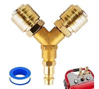 1/4 Inch 2 Way Air Switch Connector Compressed Air Distributor With Airtight NW 7 2 Socket Connector For Efficient Air Operation