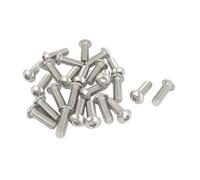 1/4 Inch-20x3/4 Inch Hex Socket Button Head Bolts Screws 25pcs