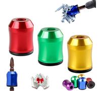 1/4 inch/6.35 mm Universal Drill Magnetic Screwdriver bit with Magnetic Ring Head and Anti-Slip Design, so You no Longer Need to Worry About Screws Falling Out. (Red+Green +Yellow)