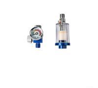 1/4 Inch Air Filter And Pressure Regulation Unit For Paint Sprayer Compatibility And Air Tool Performance Optimization With Gauge Display