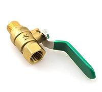 1/4 Inch Ball Valve BLLNDX 1/4 Inch NPT Air Compressor Brass Valve Mini Female Male In-Line Ball Shut Off Switch