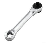 1/4 Inch Bi-Directional Hex Ratchet Wrench Compact | Bi-directional switch, compact design, fits tight spaces, quick adjustment, silver finish